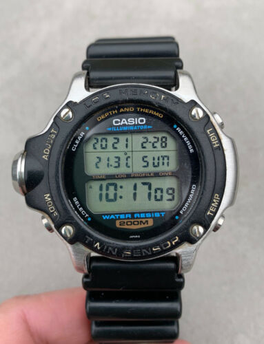 マリン/スイミング CASIO DEP-610 Casio 1472 Dep-610 Rare 90s Divers Watch Vintage Japan