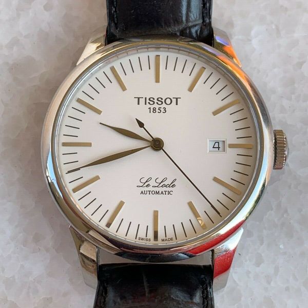 Tissot 1853 Le Locle Automatic exhibition back wristwatch | WatchCharts