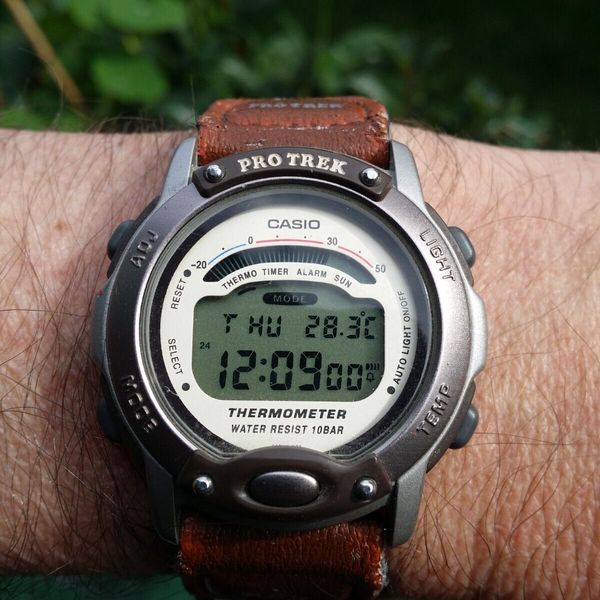 Vintage Casio Protrek PRL-100. Mod. 1646. New Battery. Original Strap ...