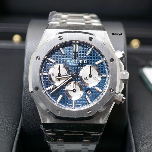 FSOT:BNIB Audemars PIGUET ROYAL OAK CHRONOGRAPH BLUE DIAL 26331ST K ...