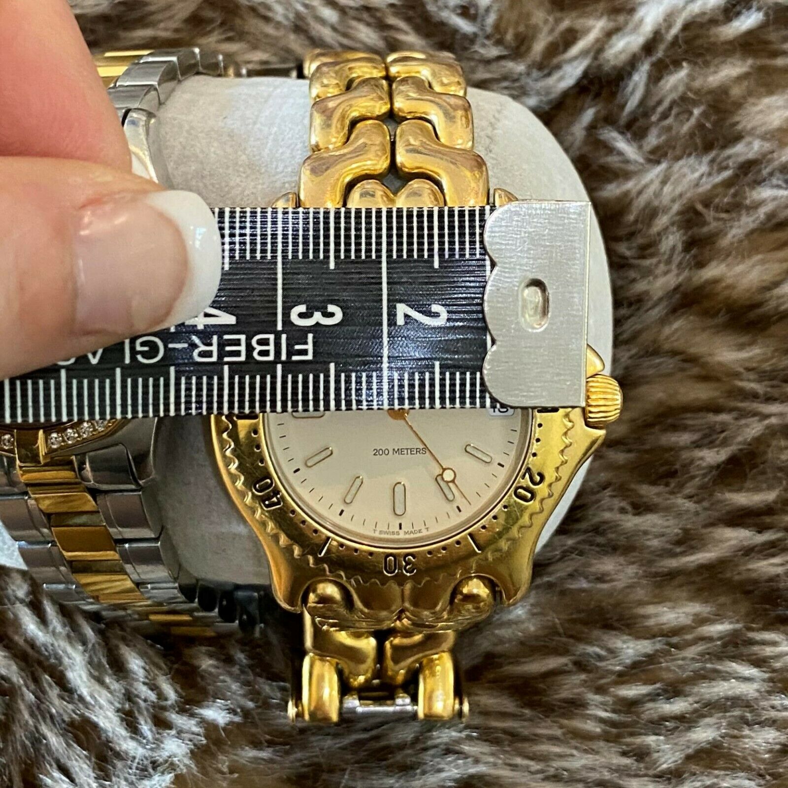 Tag Heuer S94.706M Men's S/EL LINK GOLD Plated & SS Watch