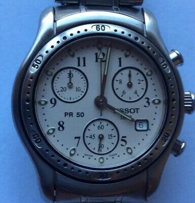 Tissot 1853 PR50 Chronograph Sapphire Crystal 22 Jewels Swiss Made