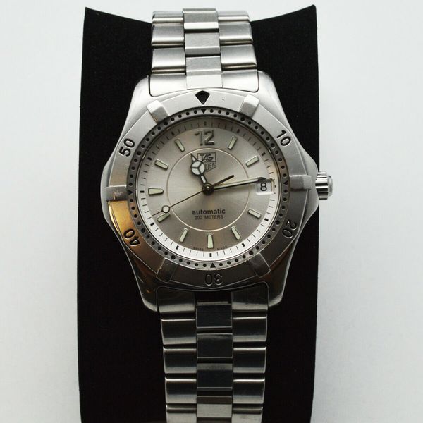 TAG HEUER 2000 SERIES WK2116-1 Automatic Date White Dial Watch ...