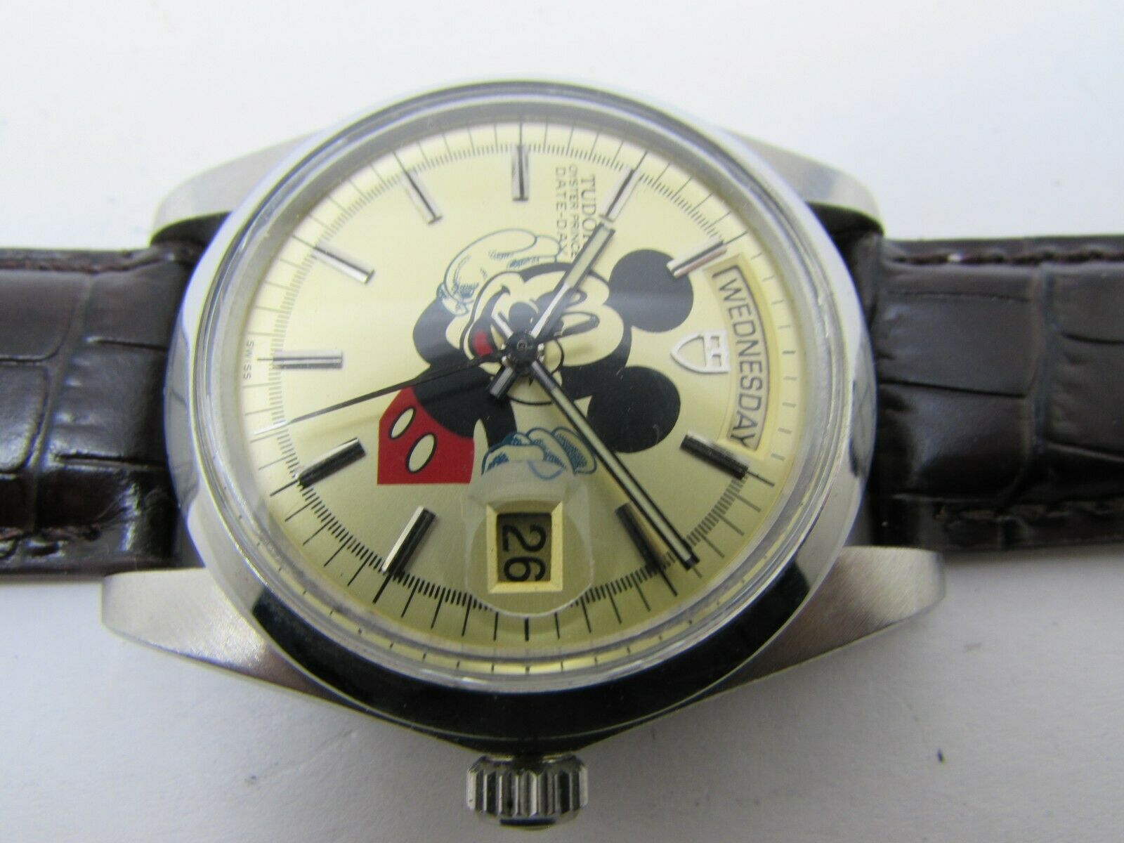 VINTAGE ROLEX TUDOR OYSTER PRINCE DAY DATE DISNEY MICKEY DIAL MEN