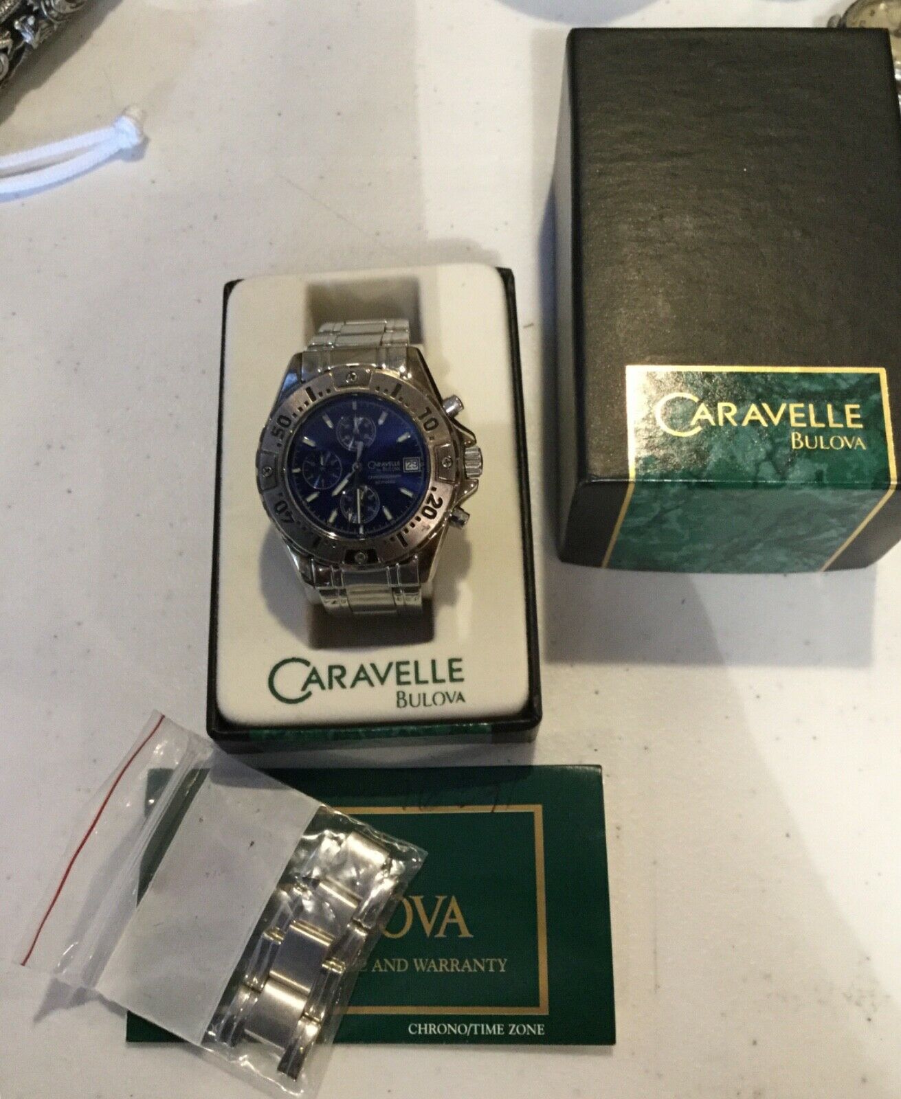 Caravelle By Bulova Chronograph 50 Meters Mens Watch 96B91 WatchCharts Marketplace