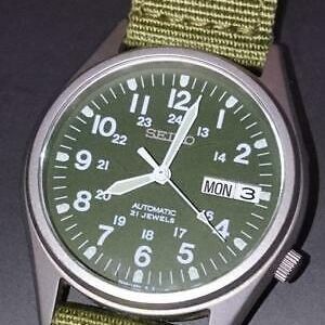 SEIKO 7S26-00D0 Military field watch automatic 7S26 rare analog
