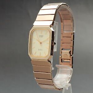 Near MINT] Vintage Seiko Dolce 7731-5200 Gold Men's Quartz