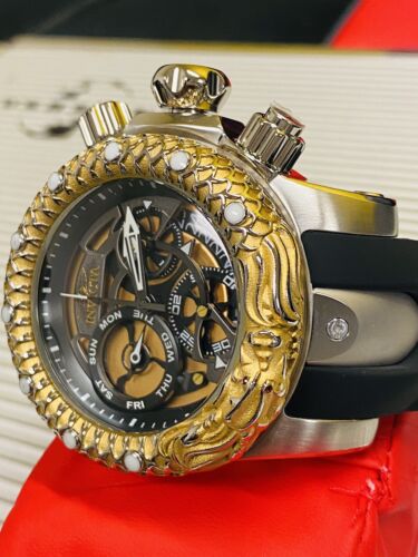 NEW Subaqua DRAGON Invicta Venom SWISS Ronda 53.7mm Steel Black