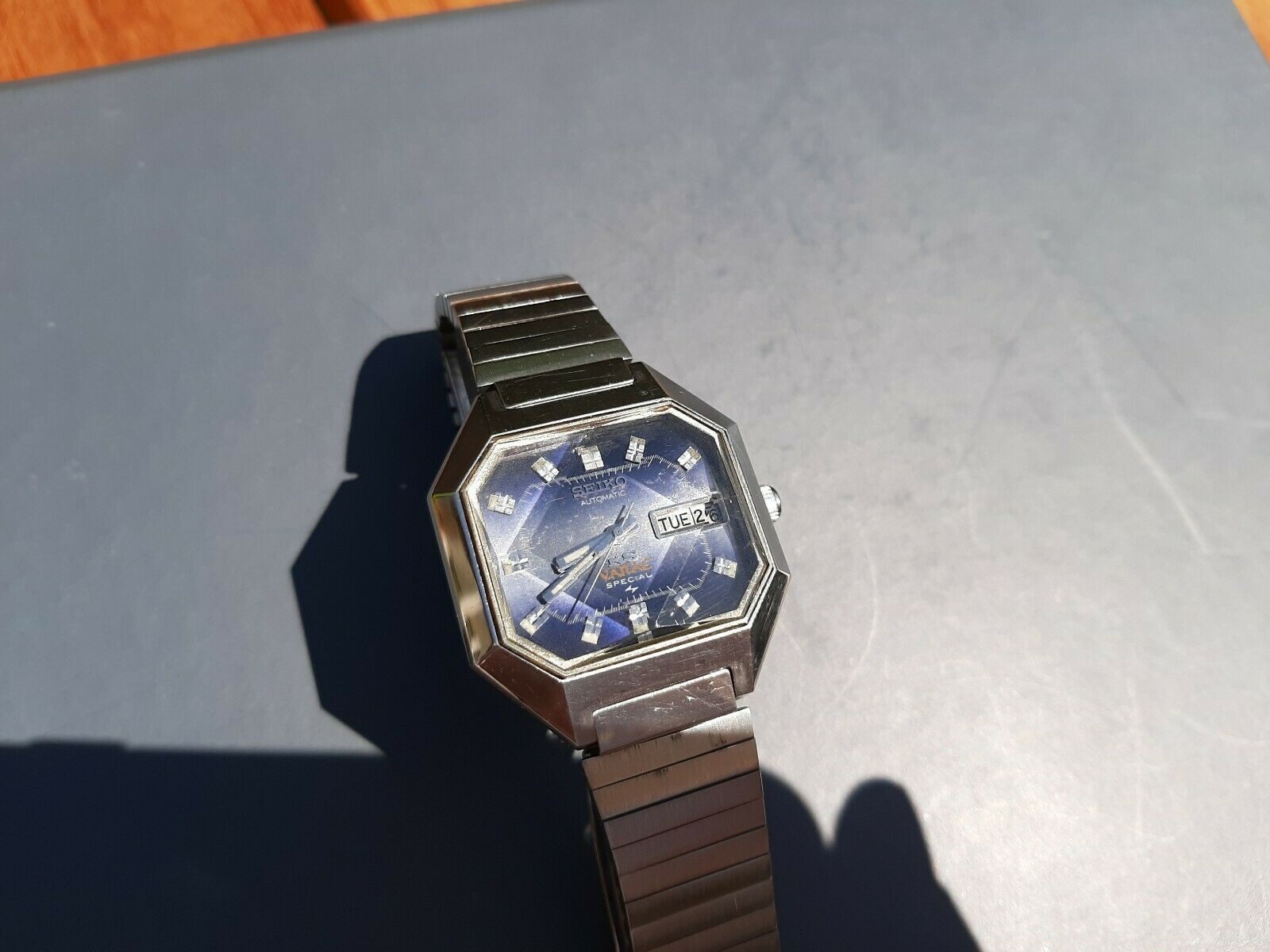 King Seiko Special Vanac 5246-5020 Vintage 1972 Blue Purple