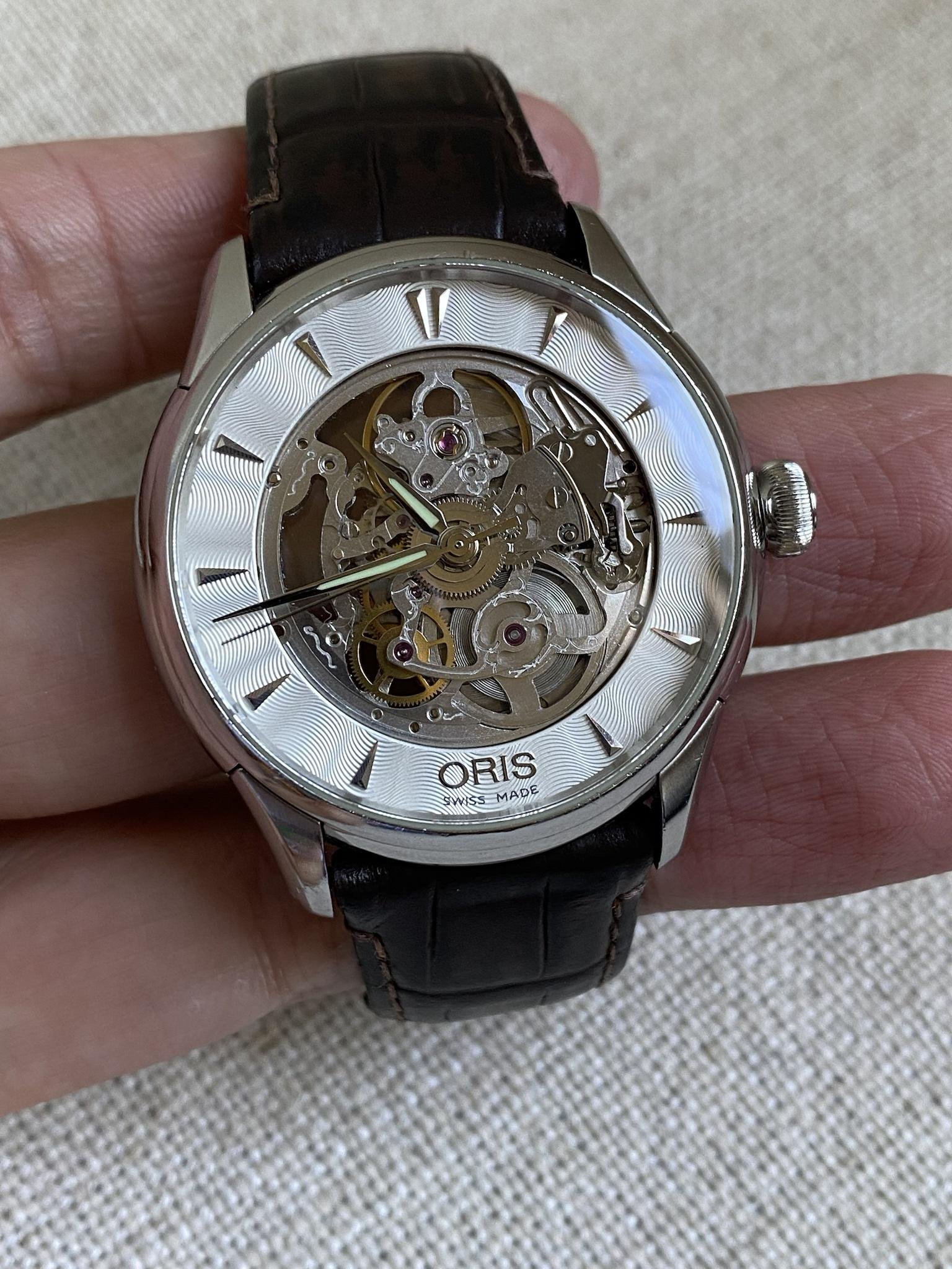 Oris artelier skeleton price sale