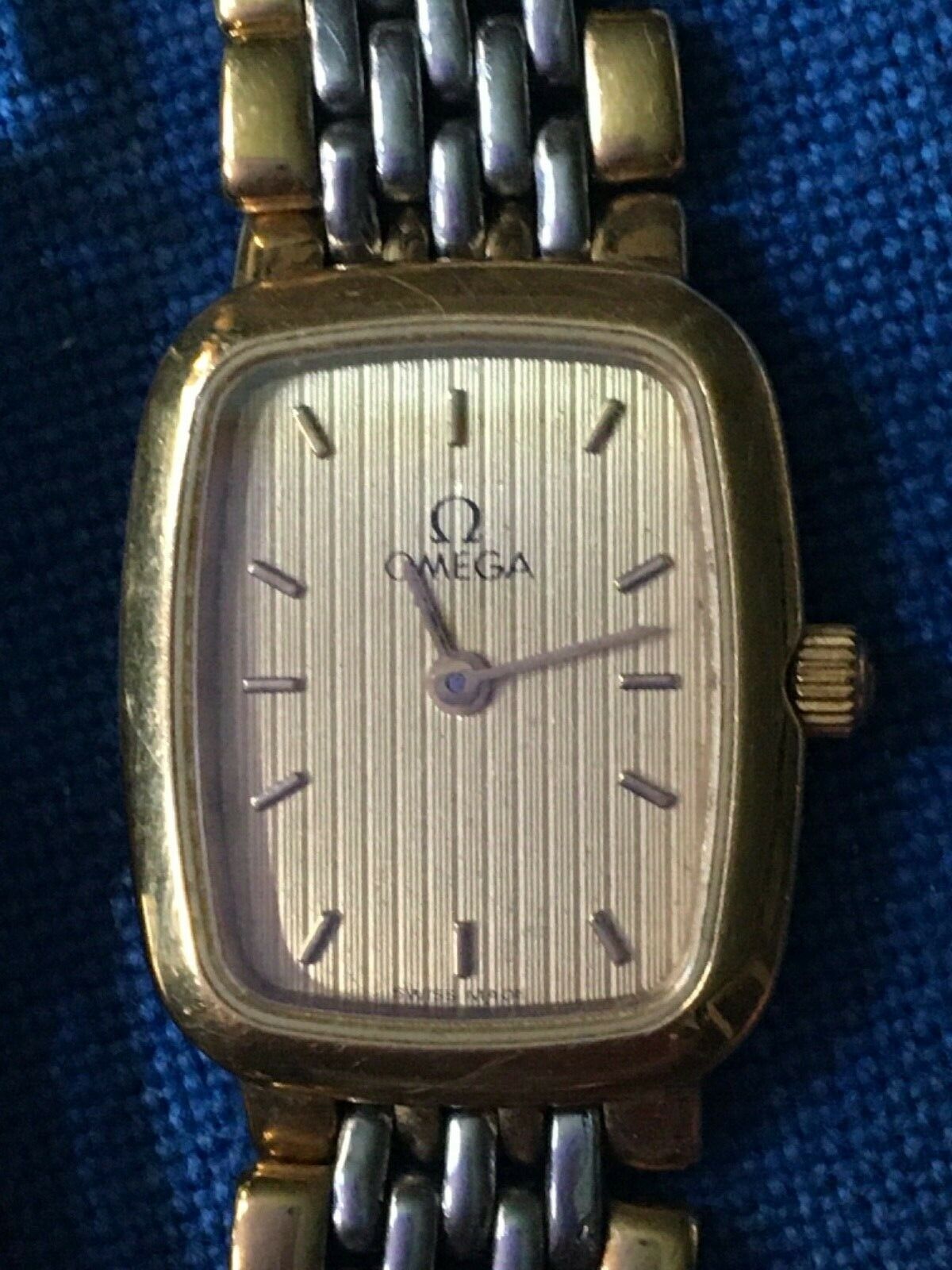 Omega ladies watch,2 tone silver,gold,Swiss made, Deville,6151/441 