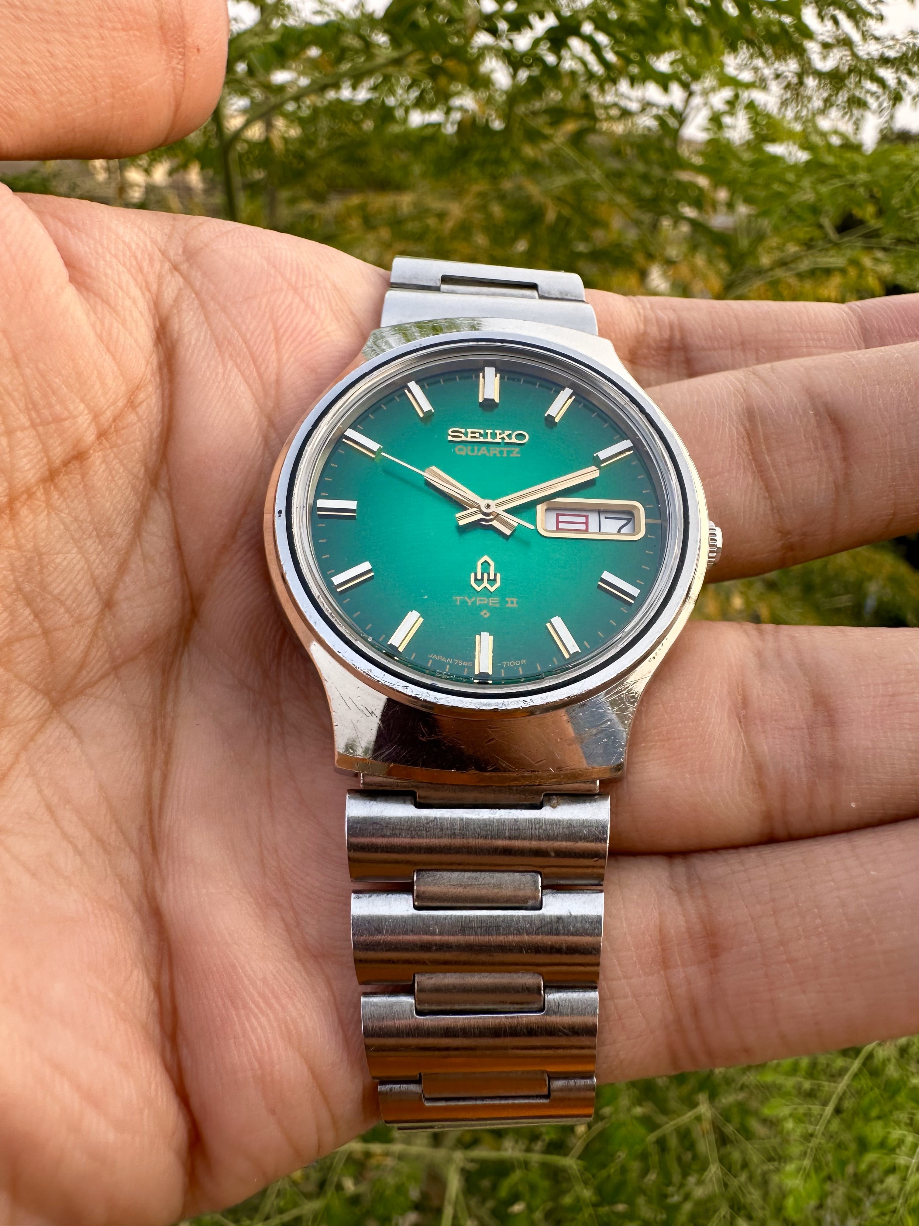 WTS] Seiko Quartz Type II - 7546-7090 – Green Dial – 1970