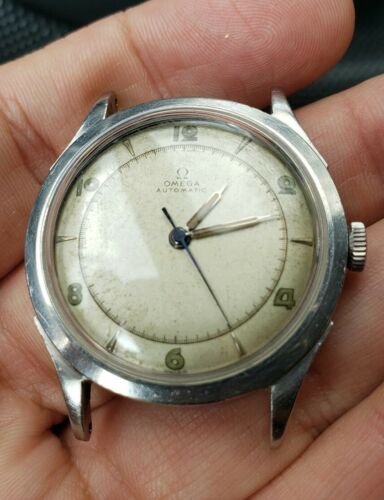 Vintage 1940's Omega Automatic Bumper Men's Watch Stainless Steel