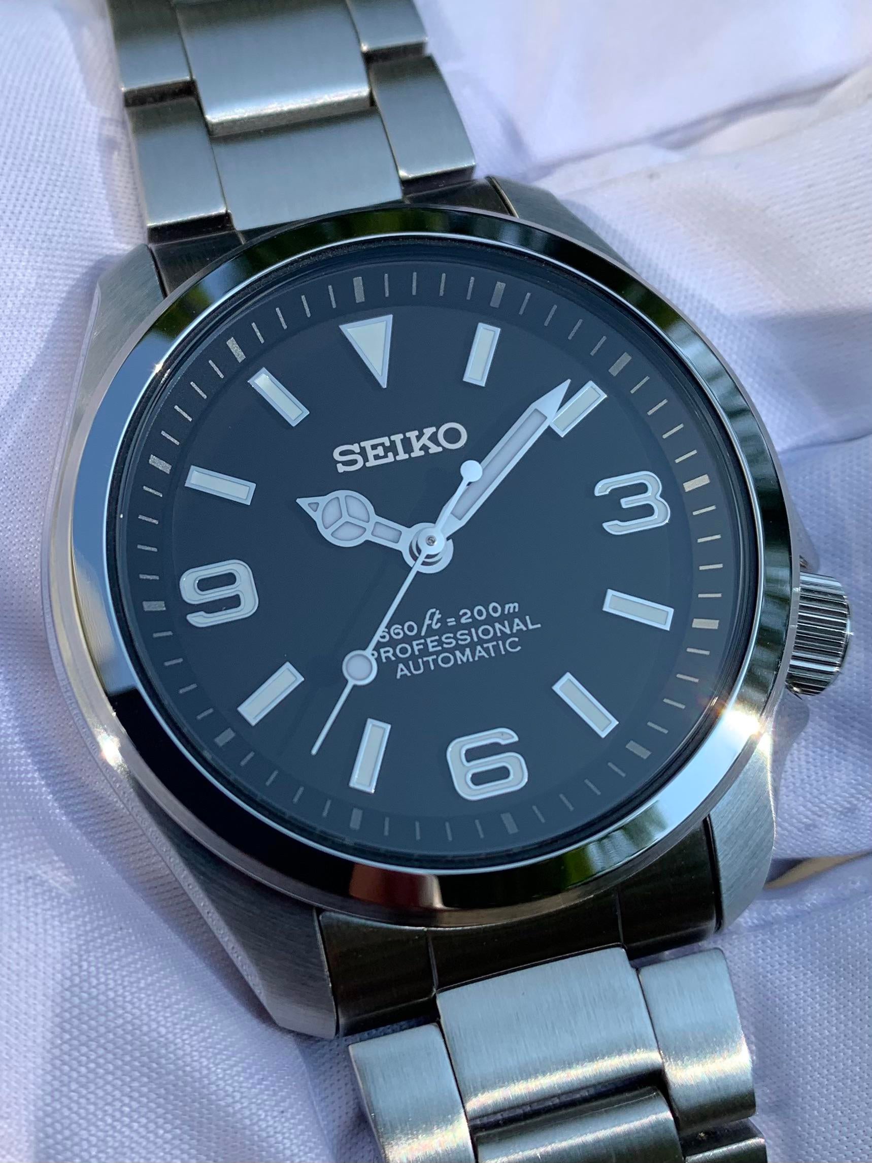 WTS] Custom Seiko SRPE55 DressKX Modern Explorer Mod NH38