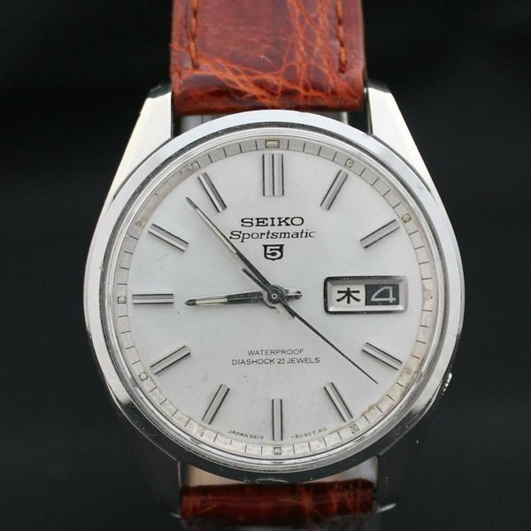 Vintage Seiko 5 Sportsmatic 6619-8120 21 Jewel Automatic