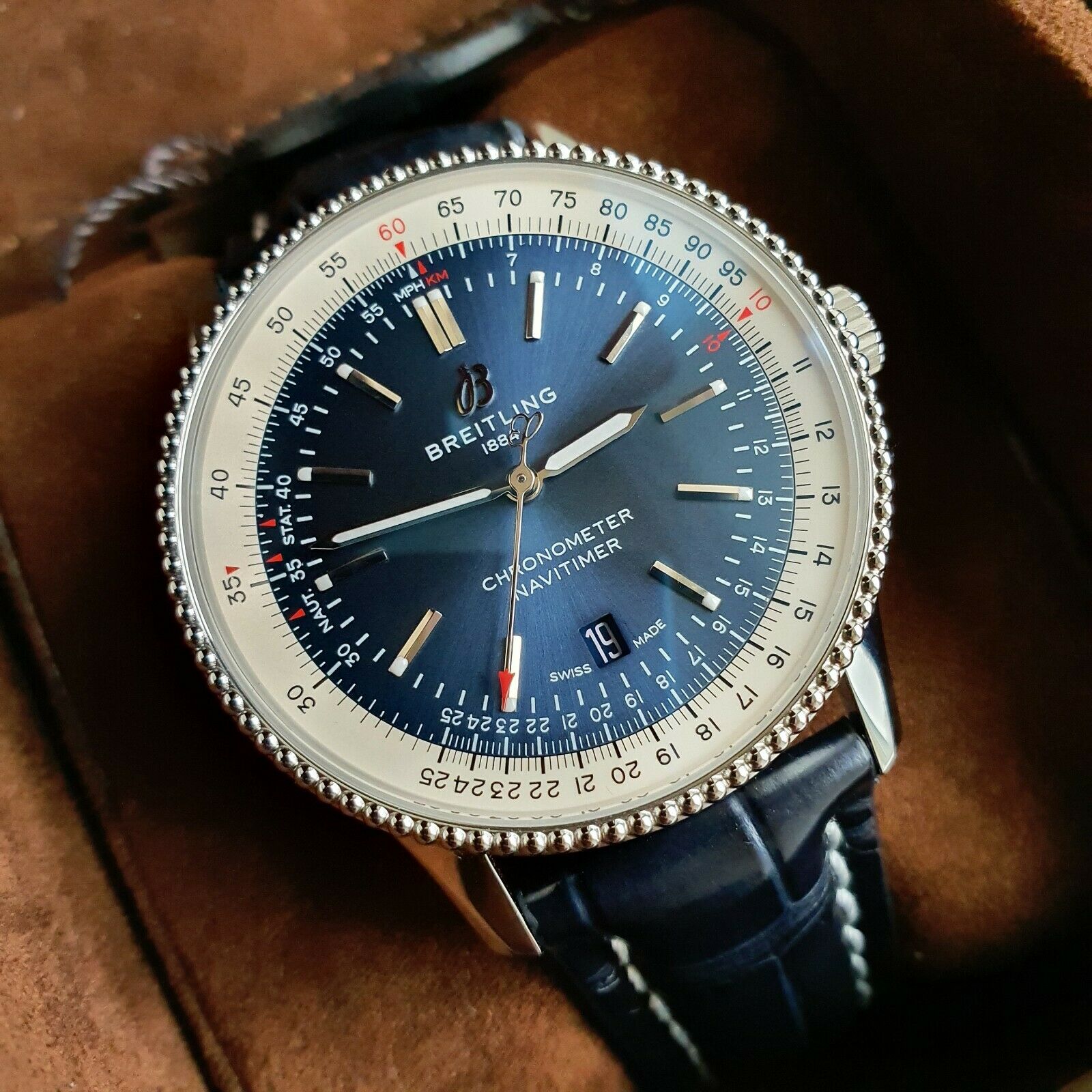 WTS] Breitling Transocean 38 Automatic Chronograph + extra strap