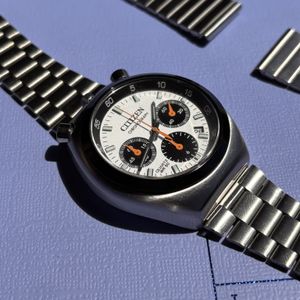 Citizen Bullhead Panda Reissue Tsuno Chronograph AN3660-81A For