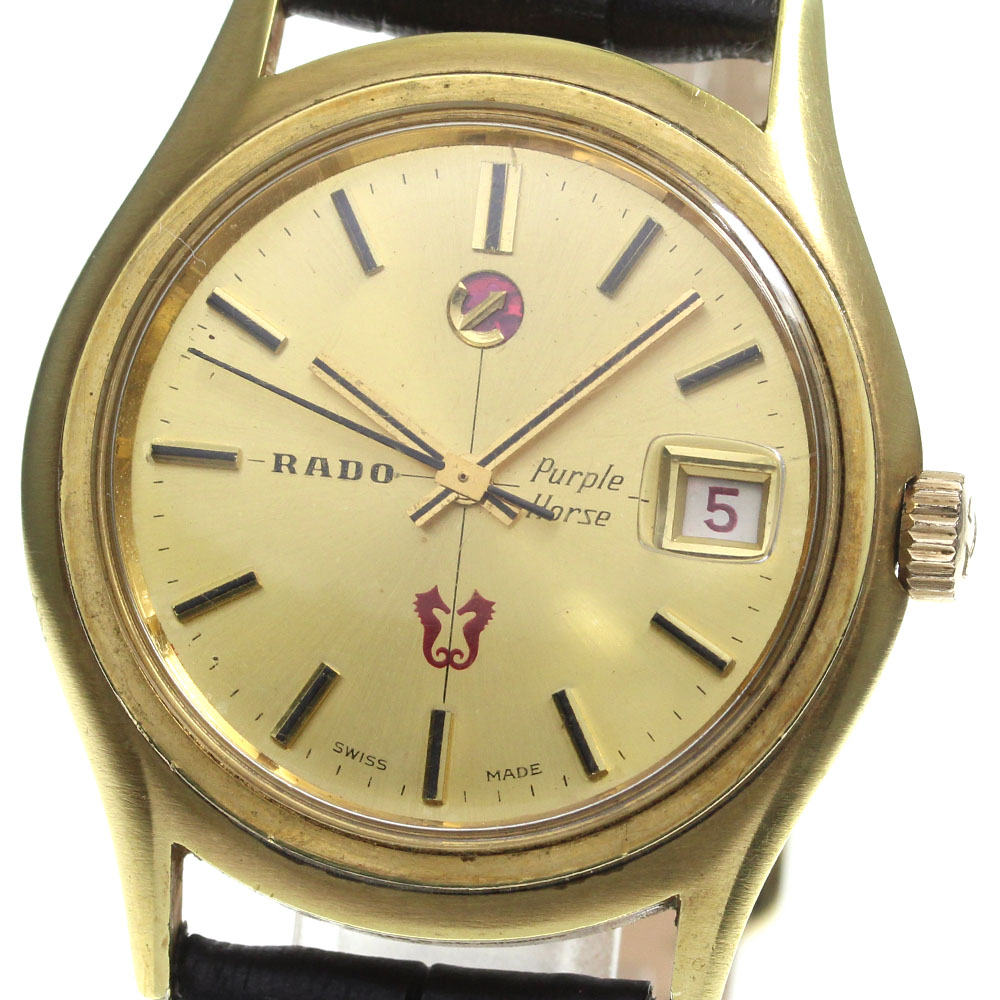 RADO Purple Horse 11794-1 自動巻き稼働品 RADO Purple Horse 11794-1 Automatic Watch Silver Dial Vintage