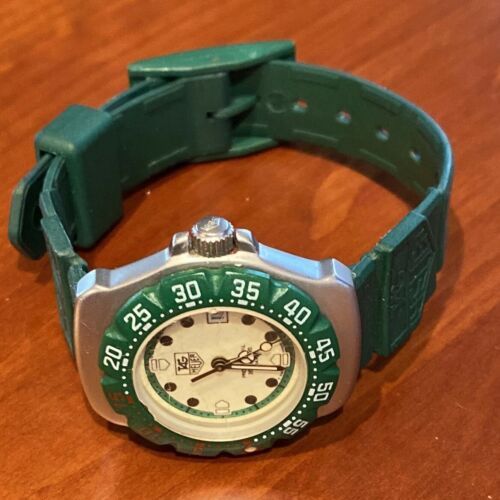 TAG HEUER Formula 1 WA1412 Green Stainless Quartz Ladies Watch 