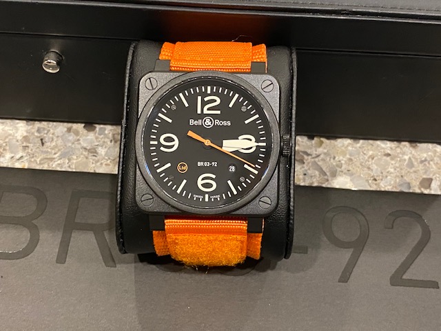 FS Bell Ross BR 03 92 Orange Carbon WatchCharts Marketplace