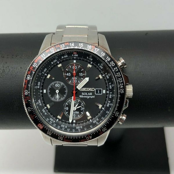 Seiko Solar Multifunction Chronograph Mens Watch Model Ssc007 Watchcharts 5103