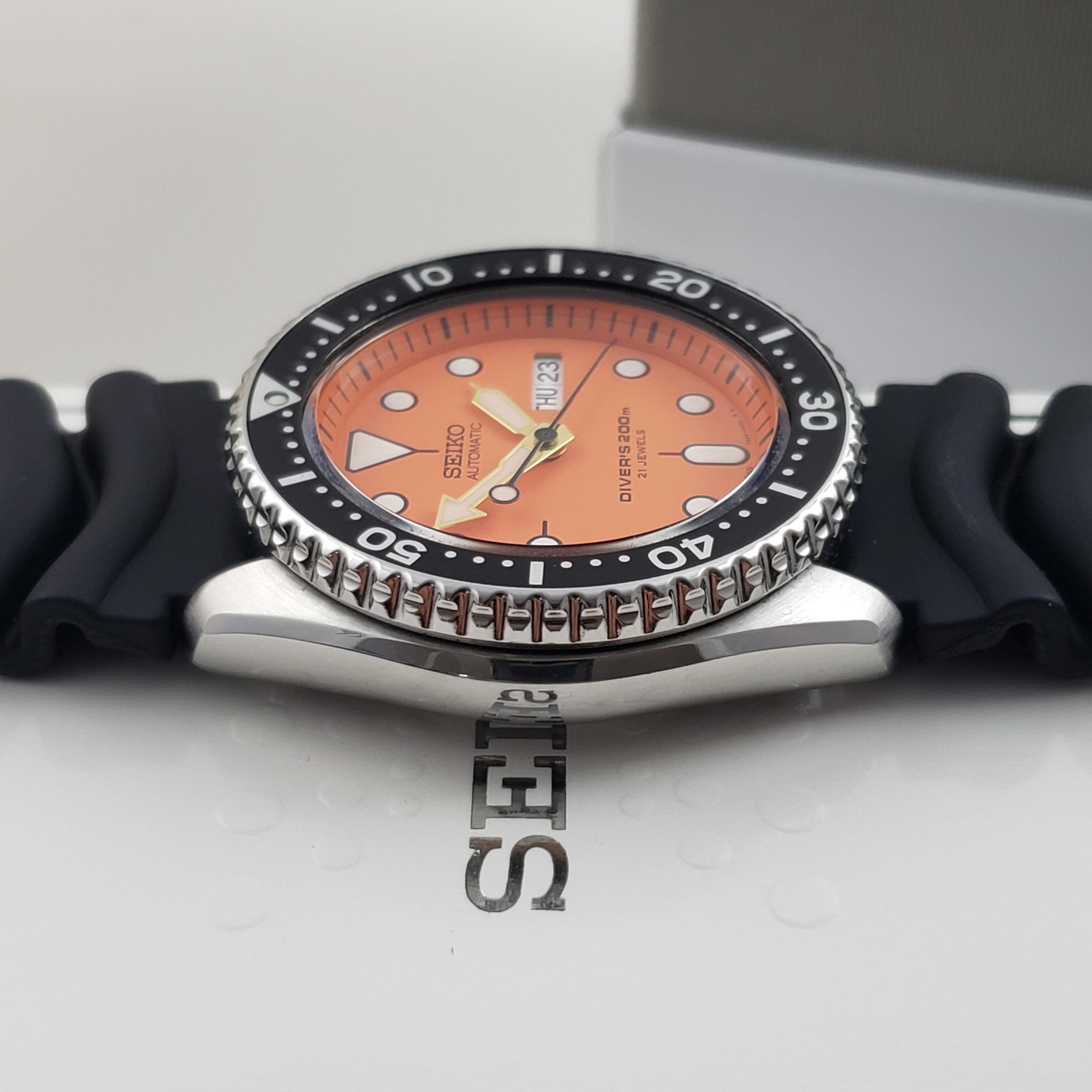 WTS] Seiko Automatic Diver 200m Orange Dial - SKX011J SKX011- w