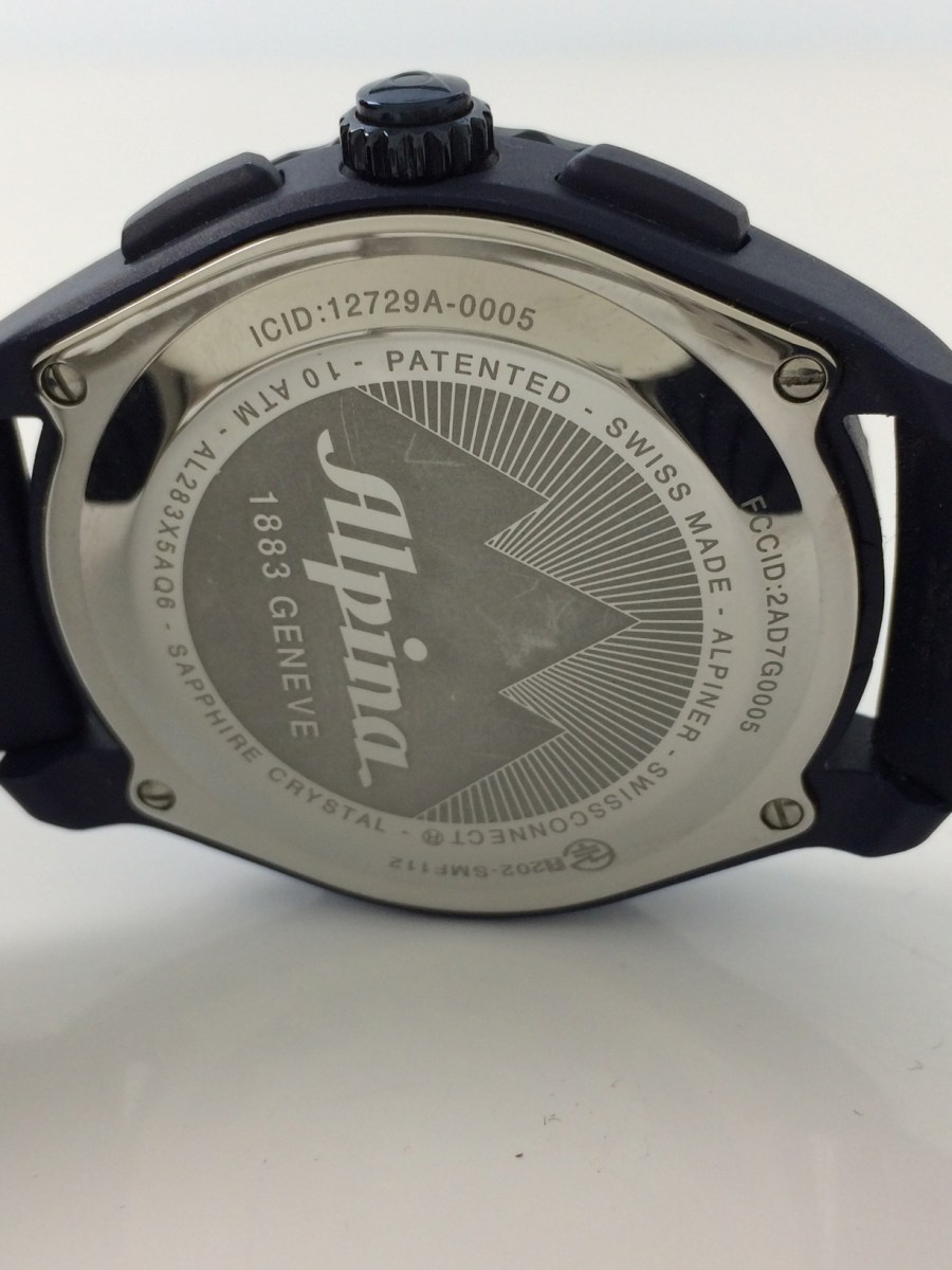 Used ALPINA Quartz watch Digiana Rubber NVY AL283X5AQ6