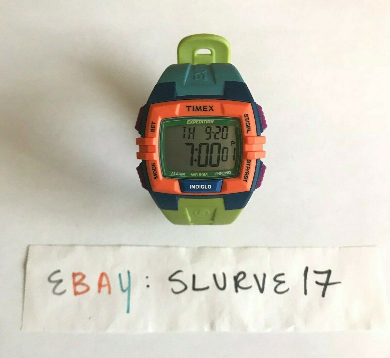 Timex Unisex T49922 Expedition Rugged Digital Cat Colorblock Watch 