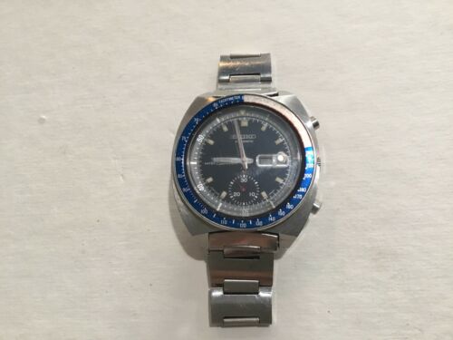 VINTAGE SEIKO 6139 6009T CHRONOGRAPH AUTOMATIC DAY DATE MENS WATCH FOR ...