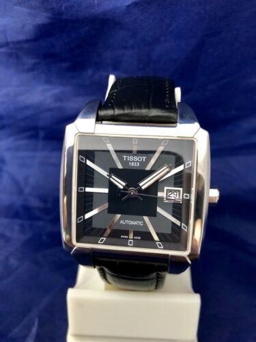 Mens Big Tissot Quadrato Automatic Swiss Made Wrist Watch