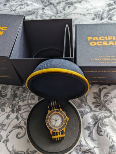 Blancpain Swatch X Blancpain Pacific Ocean - Gold (SO35P100) NEW