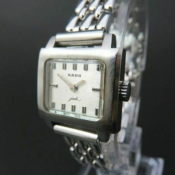 RADO jade Hand-Winding Watch Women's Silver St.Steel SWISS MADE