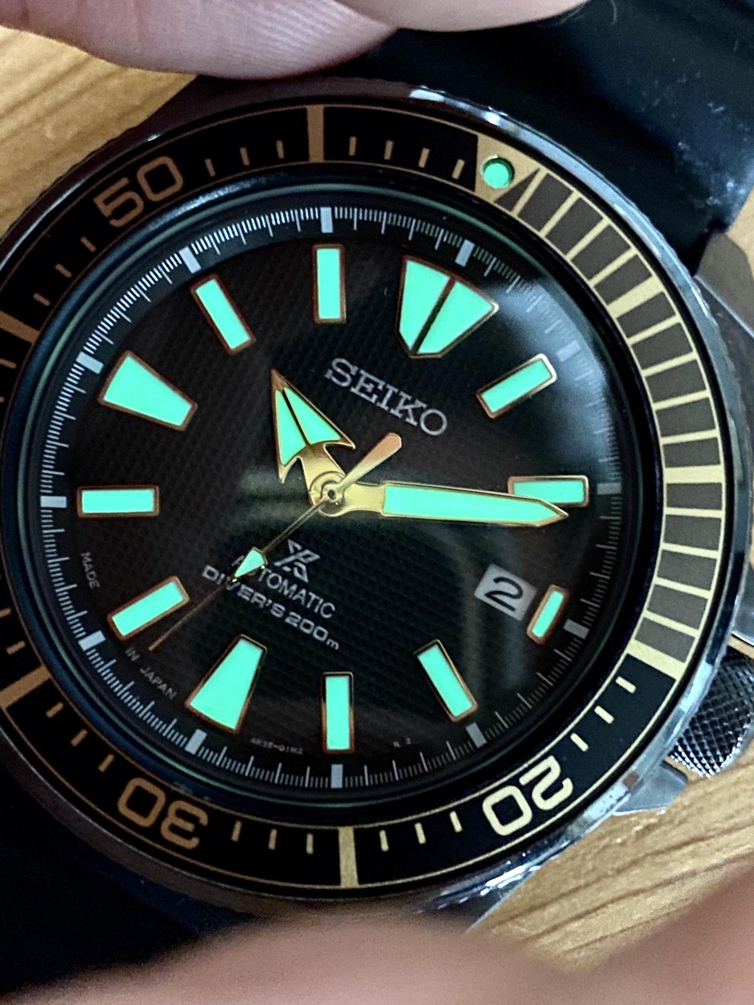 WTS] Seiko Samurai Black / Gold SRPB55J1 | WatchCharts Marketplace