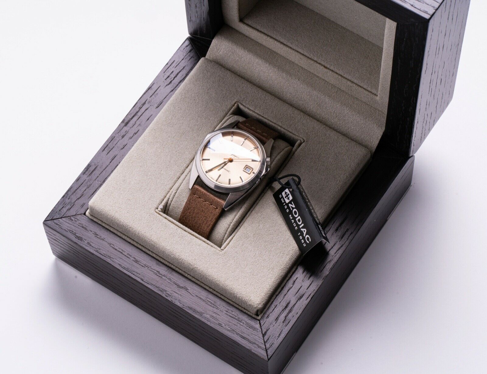 Zodiac Olympos - Swiss automatic wrist watch, ZO9702, brown