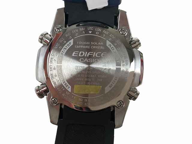 CASIO / Casio EDIFICE EQW-T670 rubber belt solar radio men's dial