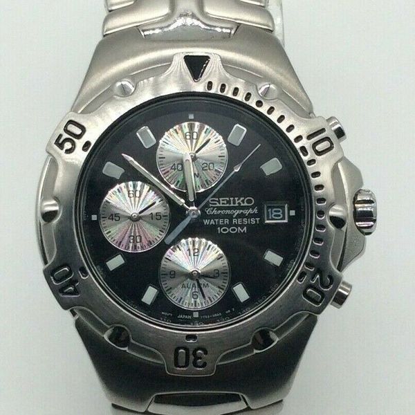Seiko 7T62-0CR0 [A0] Chronograph Men's Wrist Watch, Excellent, Runs Great |  WatchCharts