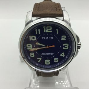 Timex Men's Expedition Field TW4B16000 Silver Leather Luminous 