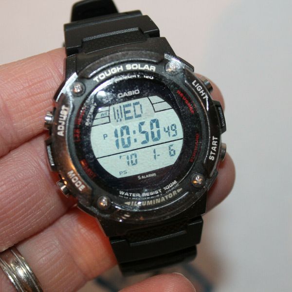 NWT Mens CASIO Tough Solar Illuminator Watch W-S200H-1BVDF | WatchCharts