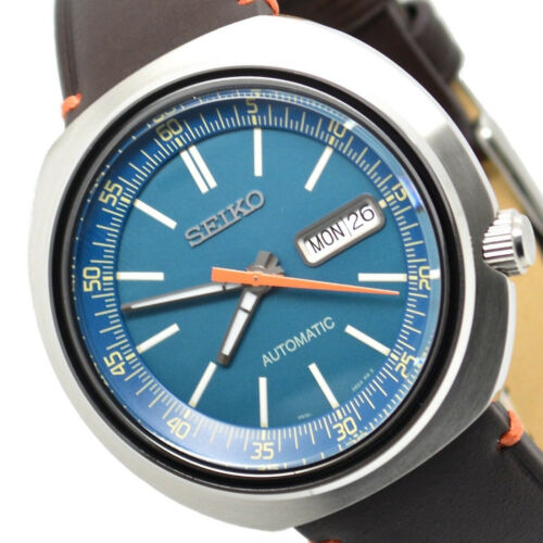 SEIKO Recraft SRPC13 UFO Blue Dial Vintage Brown Leather Automatic Mens  Watch | WatchCharts