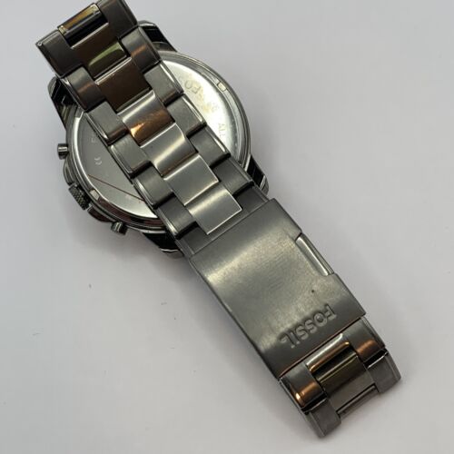 FOSSIL Grant Chronograph Brown Dial Grey Ion-plated Mens  display picture 1