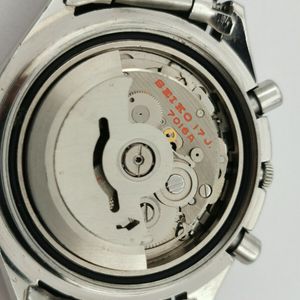 明出品 Vintage Seiko 7016-7000 Fly Back Chronograph Yellow Dial Cal 7016A