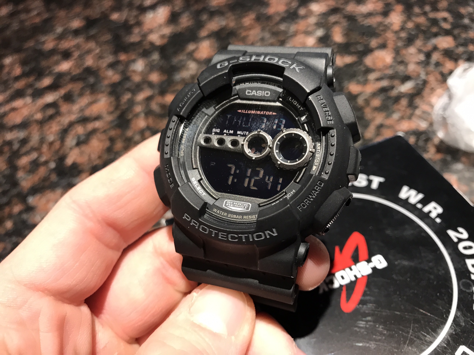 お中元 スーパーセール 割引 シャディ カシオ G-SHOCK 腕時計 GD-100-1BJF 220598089 送料無料 24566  fucoa.cl