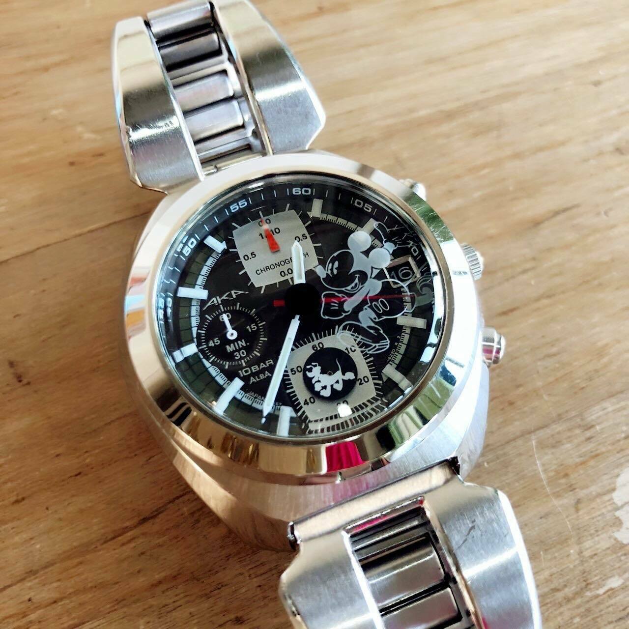 Seiko Working Limited To 2000 Rare Mickey Chrono V657-6160
