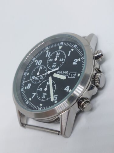 Pulsar Chronograph Grey Men's Watch PM3129X1 Military NATO RAF
