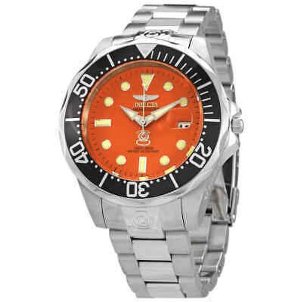 Invicta Pro Diver Orologio da uomo automatico quadrante arancione 4186 ...