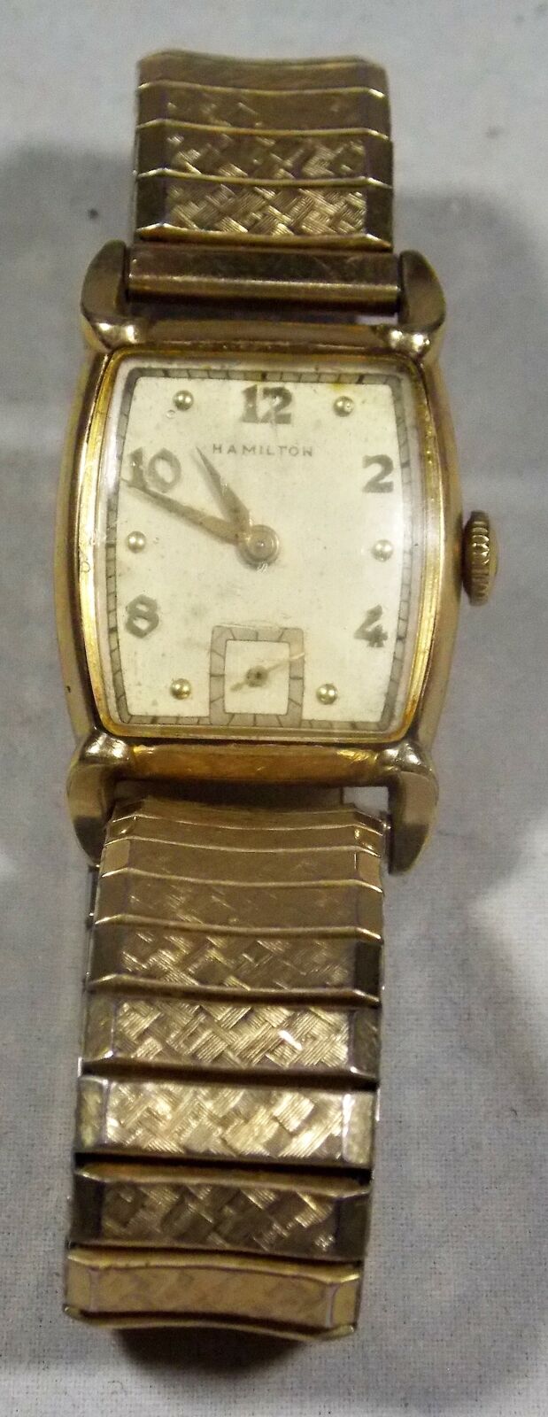 VINTAGE HAMILTON 10K GOLD FILLED L&K MEN'S WRIST WATCH SPEIDEL USA