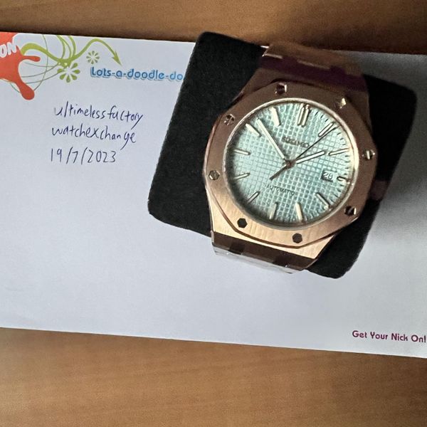[WTS] Seiko Mod Rose Gold ICY Blue Dial AP Style mod *NEW PRODUCT ...