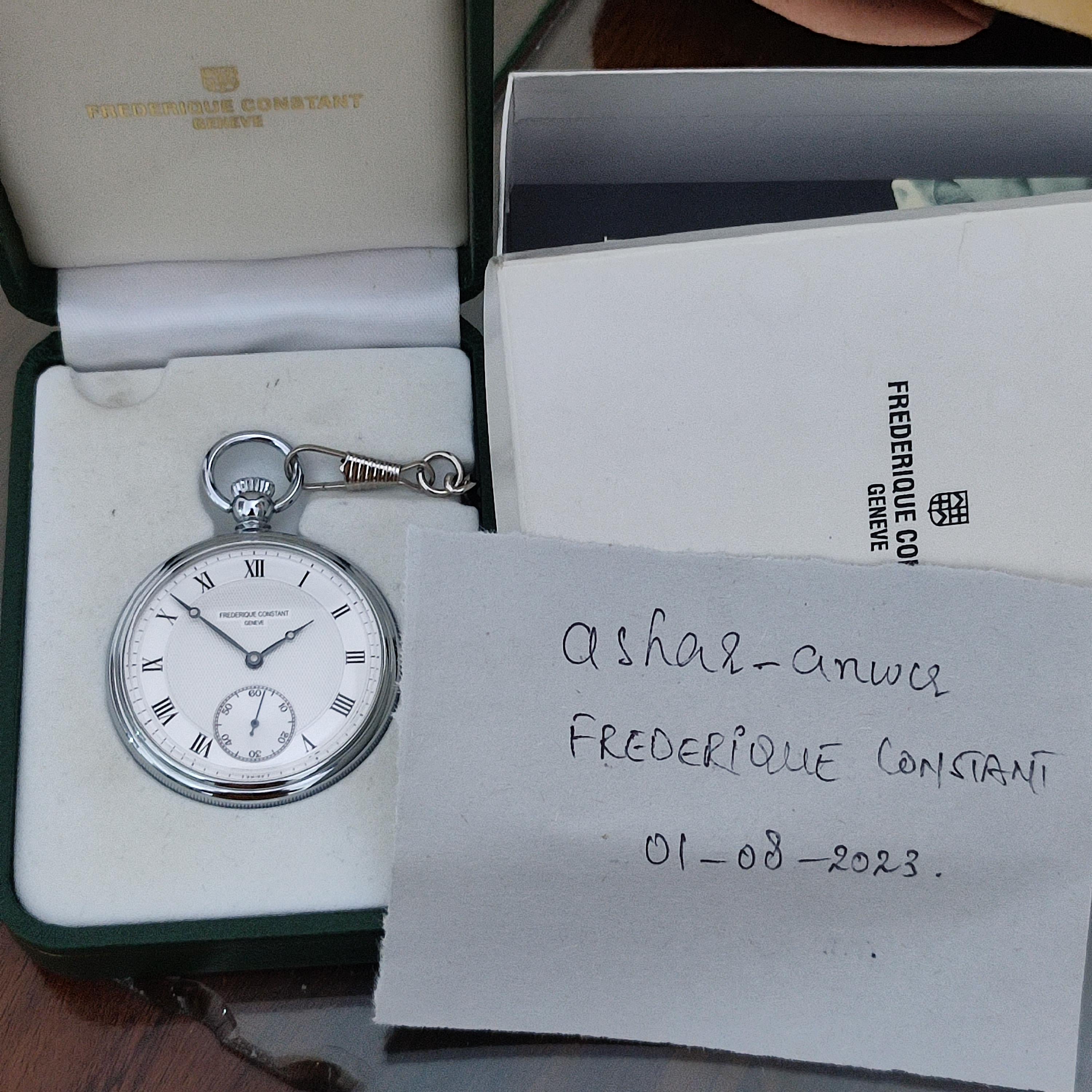 Frederique constant pocket online watch