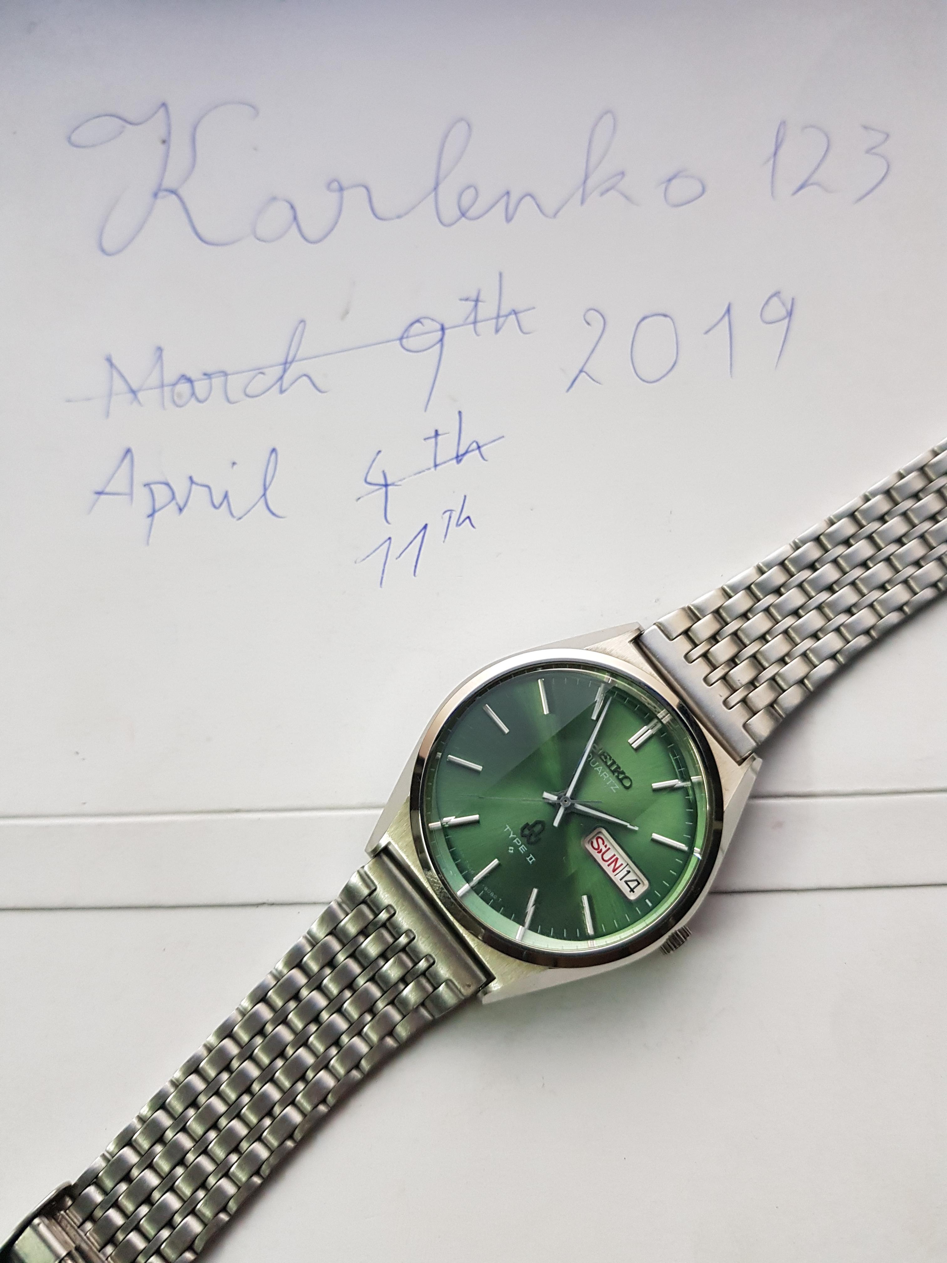 WTS] Seiko Type II 7546-8190 Near mint condition with Emeral Green