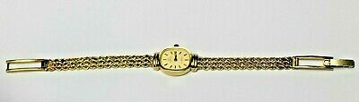 Ladies 14K Yellow Gold Triple Rope Bracelet Quartz OMEGA 1375